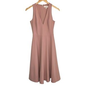 Dress the Population Womens Catalina Fit & Flare Dress Size XS Blush Sleeveless